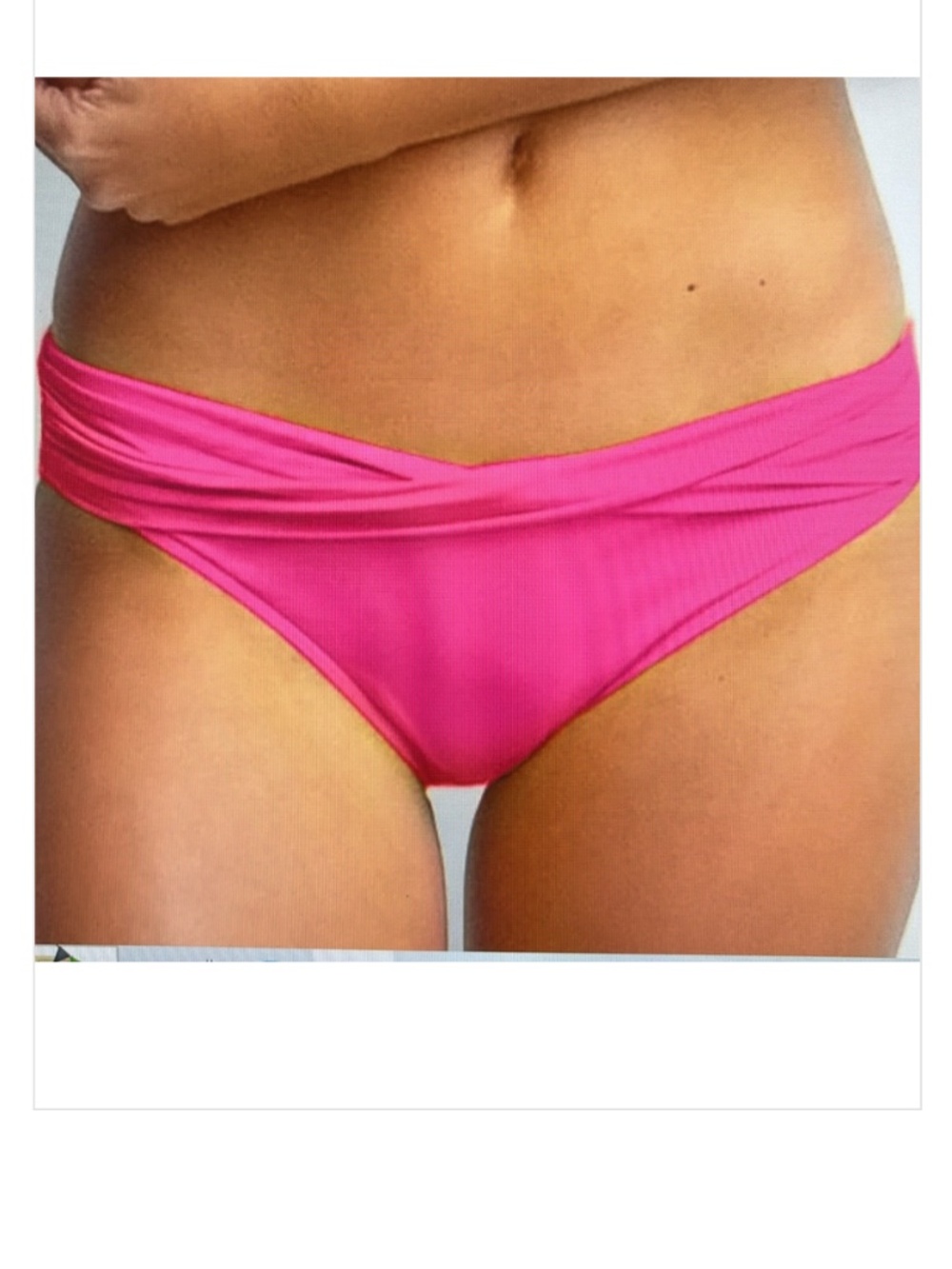 SEAFOLLY US 8 swimsuit bikini bottomstwist band mini hipster pant hot pink